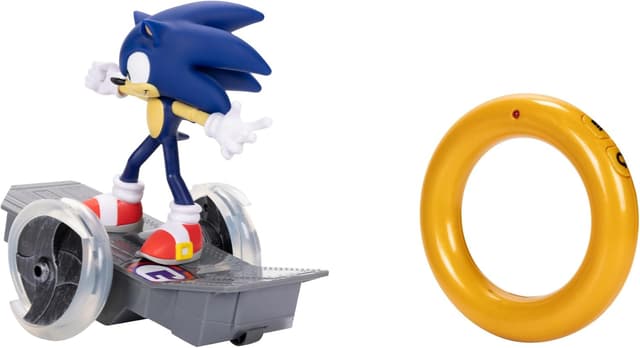 Detalle 2 de Sonic the Hedgehog Speed RC Vehicle with Gold Ring Controller and 6-inch articulated Sonic figure