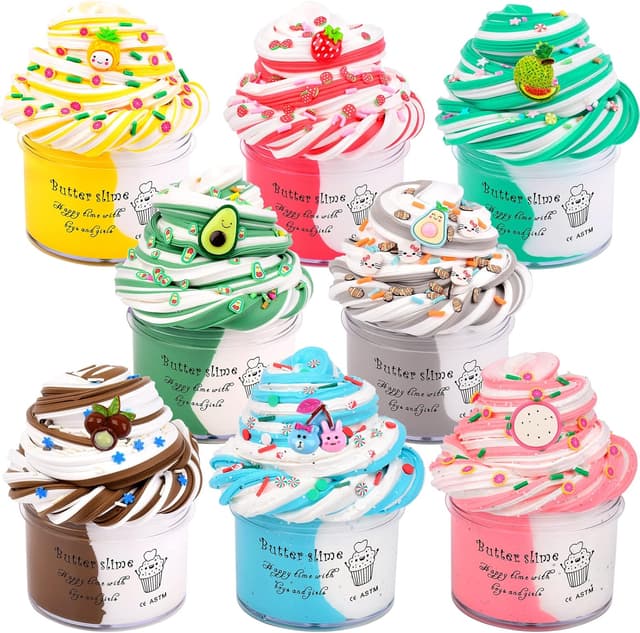 Detalle de Fluffy Butter Slime Kit 8 Pack