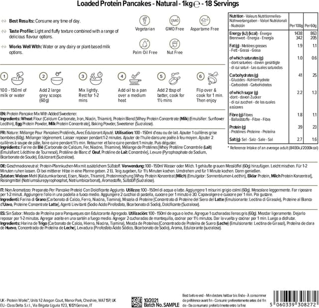 Thumbnail 5 de The Protein Works Loaded Tortitas Proteicas 🍽️ 1kg Alto en Proteínas