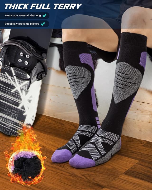 Thumbnail 2 de Niorasen Chaussettes de ski 2 paires