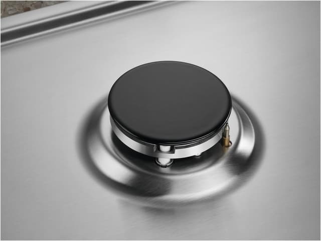 Detalle de Electrolux Piano cottura a gas Serie 300 EGS75362X da 75 cm, 5 fuochi SlimLine con griglia in ghisa e StepPower