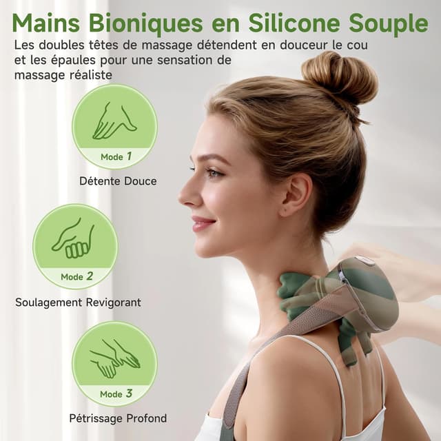 Detalle 2 de Masseur 4D à main bionique 180 min ⌛