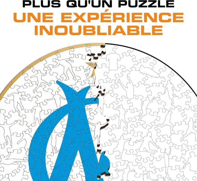 Detalle de Iconic Puzzles Marseille Logo — puzzle en bois 250 pièces, taille M