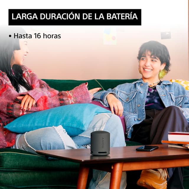 Detalle 2 de Sony SRS-XB100 Altavoz Bluetooth, Resistente al Agua y Polvo 💧