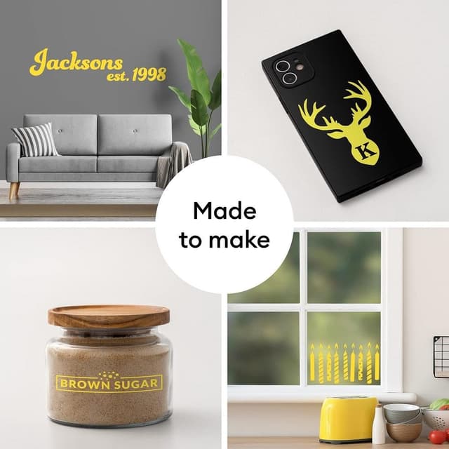 Thumbnail 3 de Cricut Removable Prem Vinyl Bright Yellow 12"x48" 🎨