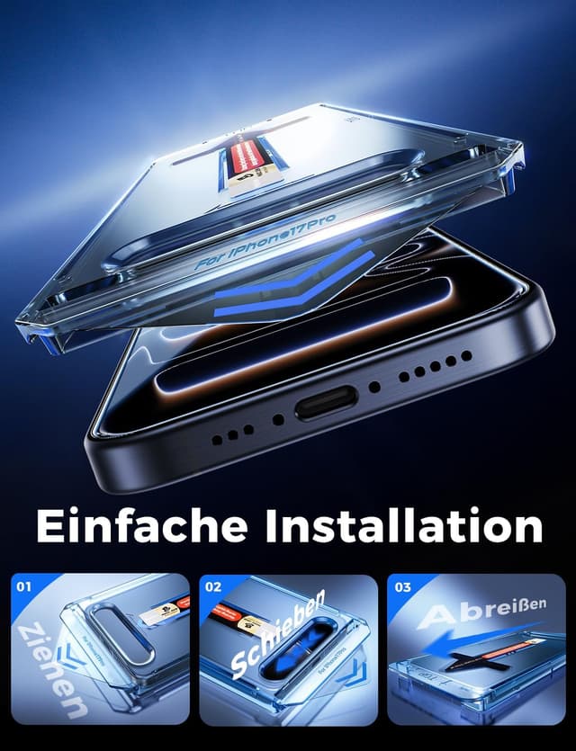 Detalle de MAGIC JOHN iPhone 17 Pro Schutzglas 6,3 Zoll