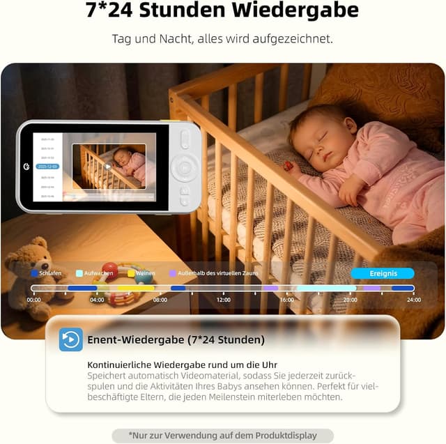 Detalle 2 de Ellie Babyphone 2K mit 5" Display