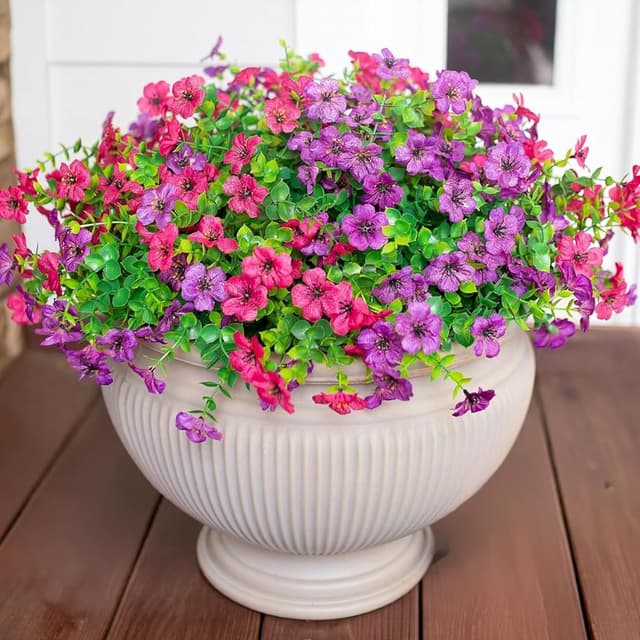 Detalle de HyeFlora Daisy Artificial Flowers 12 Bundles