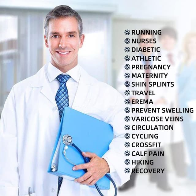 Thumbnail 3 de Losvcbcx calcetines de compresión 15‑20 mmHg para mujer