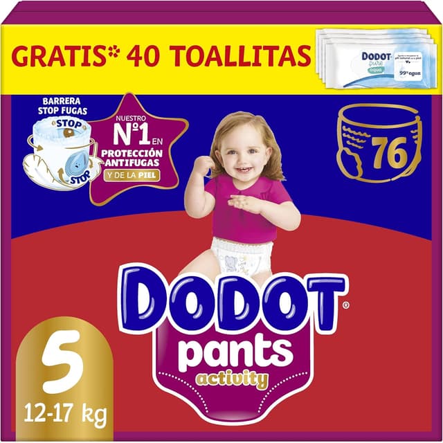 Imagen de Dodot Activity Pants Talla 5, 76 Pañales para Niños 🚼 en OfertitasTOP