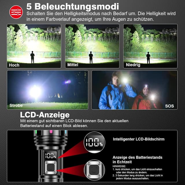 Thumbnail 6 de Shadowhawk S1618 Taschenlampe 500000 Lumen