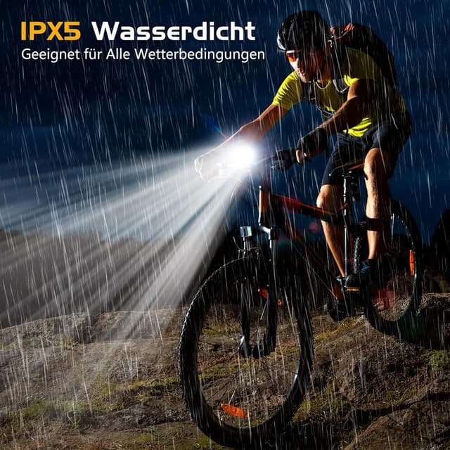 Thumbnail 3 de LED Fahrradlicht USB‑C mit 1000mAh Akku