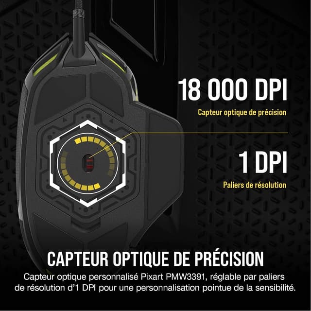 Thumbnail 4 de Corsair Nightsword RGB Souris FPS MOBA Filaires