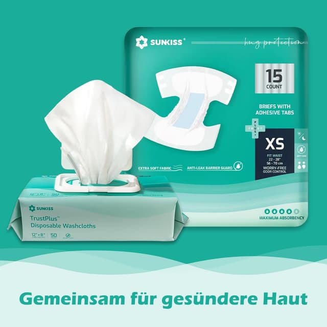 Thumbnail 6 de SUNKISS TrustPlus Inkontinenz Windeln XS 15 Stück 🩲