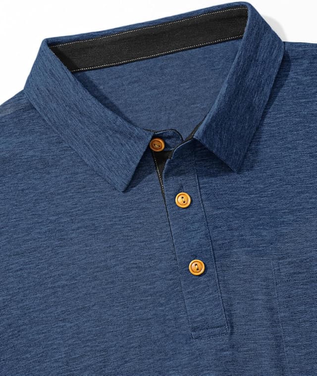 Detalle de TARAINYA Polo homme en coton à manches courtes avec poche