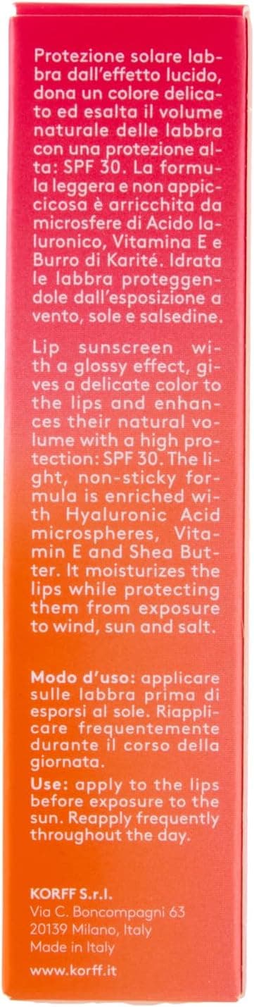 Detalle de Korff Sun Secret Smile Lip Color SPF30 – Stick volumizzante e idratante 02 Raspberry Pink