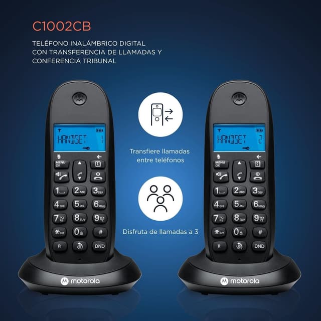 Thumbnail 4 de Motorola C1002CB+ Pack 2 teléfonos DECT
