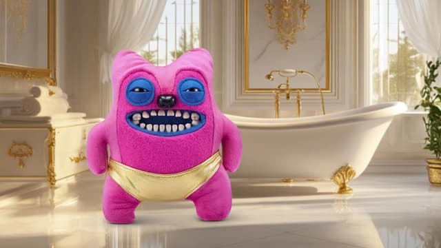 Detalle de Fuggler Gold Fuggs von ZURU Funny Ugly Monster Plüsch (Greedy Grinner - Pants), zum Sammeln