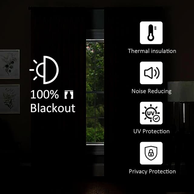 Detalle de LiveGo Outdoor Waterproof Curtains with Stainless Steel Grommets (2 Panels) – 140 x 213cm, light grey