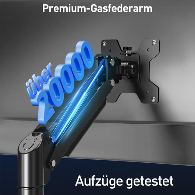 Detalle de ELIVED EV6033B support de moniteur 1 bras réglable en hauteur (13 à 32")