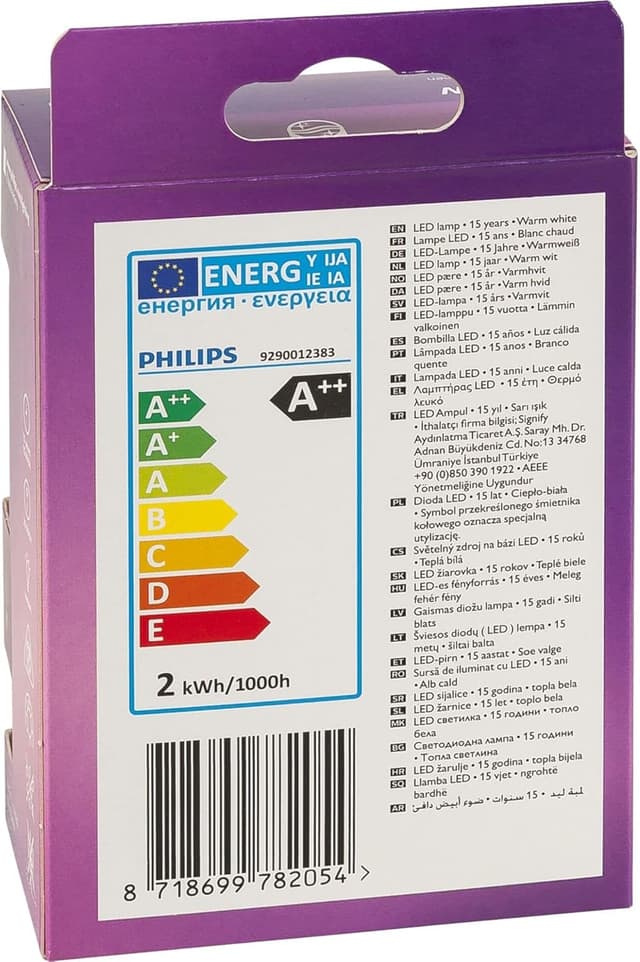 Detalle 2 de Philips LED Classic Vela Filamento E14, 25W, Pack 2