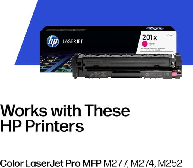 Detalle de HP CF403X Tintenstrahldrucker Rot XL (Original Toner) für Color LaserJet Pro – magentarot, hohe Reichweite