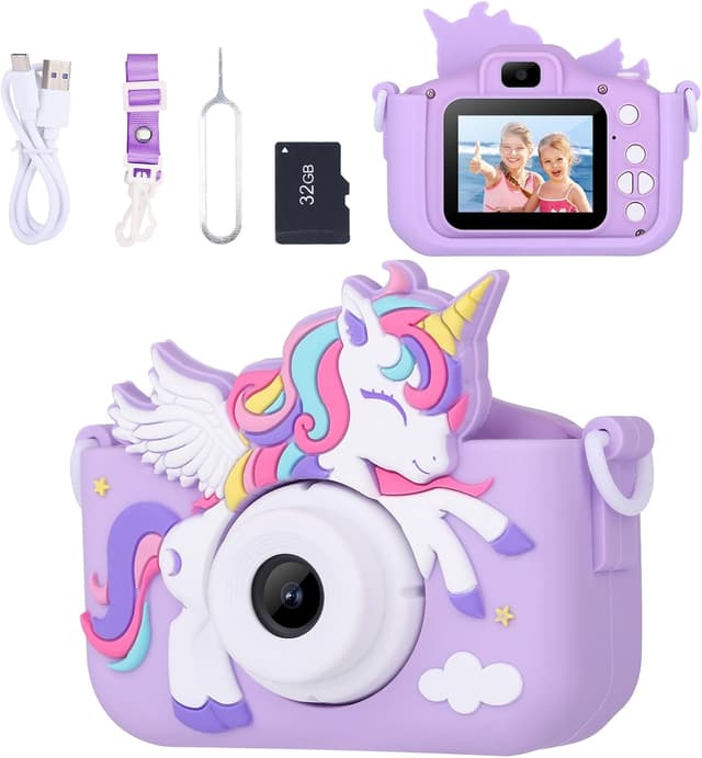 Imagen de Envyvip Unicorn Toys Camera HD 1080P 32GB en OfertitasTOP