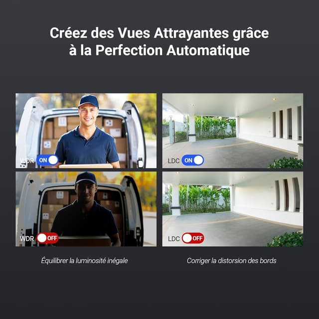 Detalle de EZVIZ Sonnette sans fil extérieure étanche EP8 Ultra avec carillon, double caméra 6MP+2MP et écran interactif