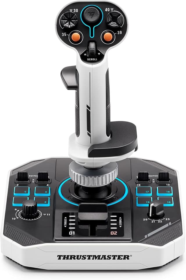 Detalle de Thrustmaster Sol-R 1 Flightstick with Magnetic Precision (H.E.A.R.T) – Space Simulation Joystick for PC