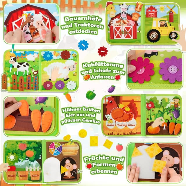 Thumbnail 2 de Busy Board Montessori Lernspielzeug 12+ Monate