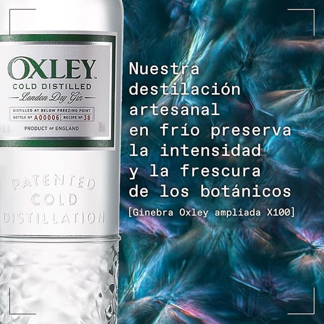 Thumbnail 5 de Oxley Ginebra Premium 🥃 70cl Artesanal, 47% Destilación en Frío