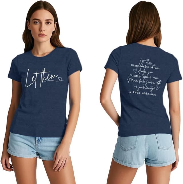 Thumbnail 6 de Qskall “Let Them Misunderstand You” women’s T-shirt – soft motivational tee for everyday wear