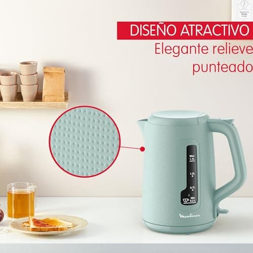 Detalle 2 de Moulinex Morning Plus 1.7 L ☕ Hervidor eléctrico e inalámbrico