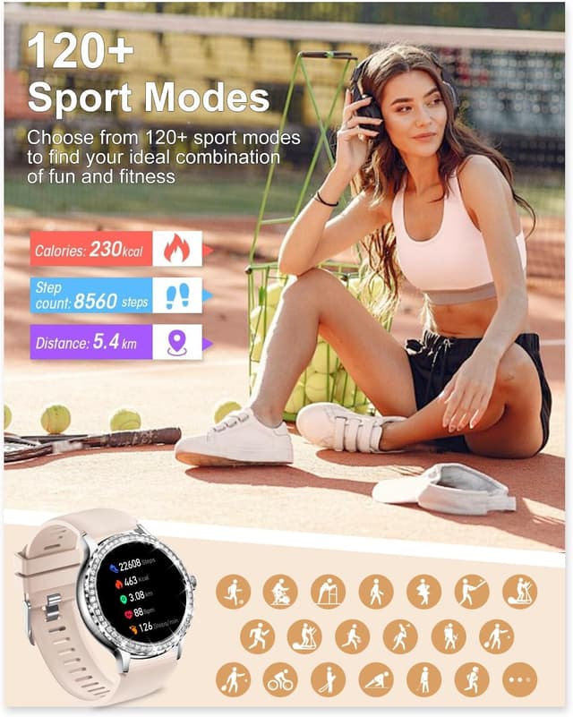 Detalle de Fitoncloud Diamonds 1.3-inch smartwatch