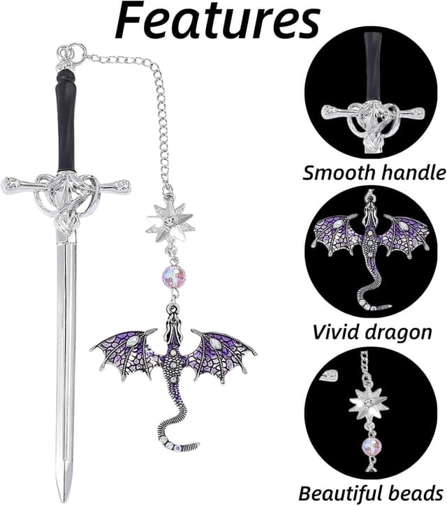 Thumbnail 2 de Dragon Bookmark Fourth Wing