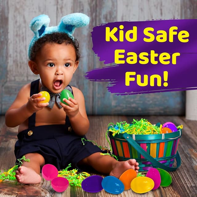 Thumbnail 4 de stargo 50 Pack Large Plastic Easter Eggs