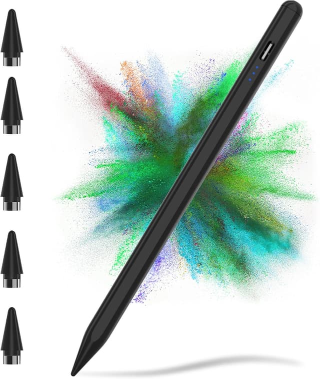 Detalle de TQQ Penna per Tablet 2.0 Stylus con sensibilità all’inclinazione e 5 punte di ricambio