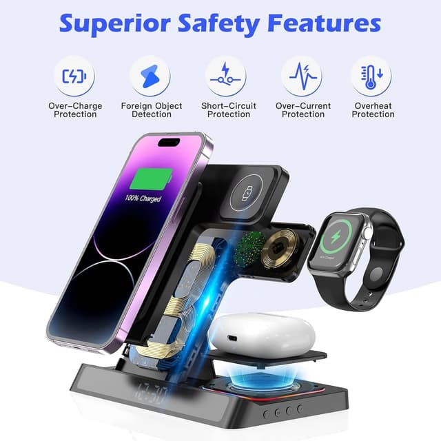Thumbnail 6 de Caricatore wireless 4 in 1 Qi per iPhone, Apple Watch e AirPods