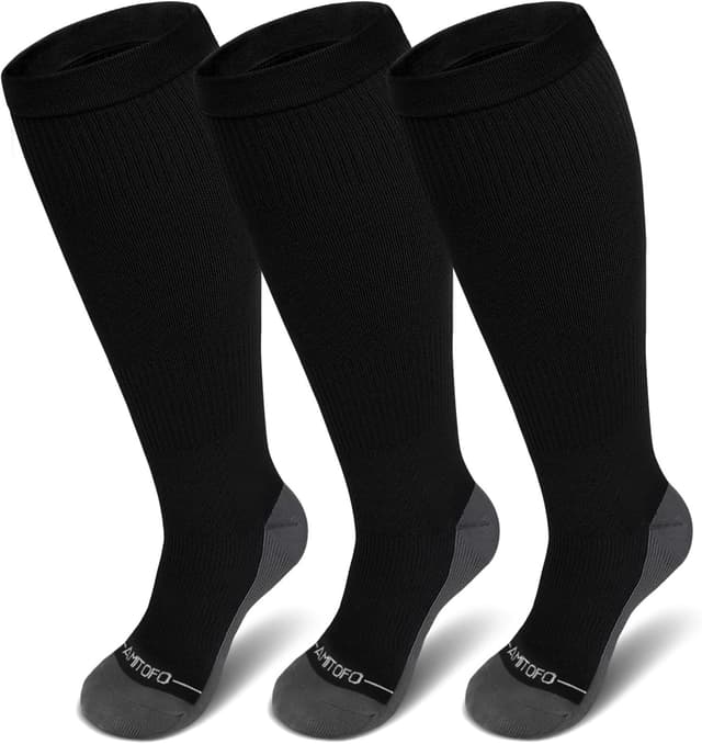 Imagen de PUTUO Chaussettes de contention grande taille 3 paires en OfertitasTOP