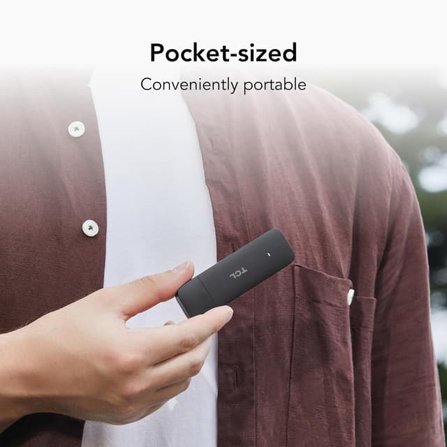 Detalle 1 de TCL Linkkey IK41 Portable 4G LTE USB Dongle (up to 150Mbps) for plug-and-play internet