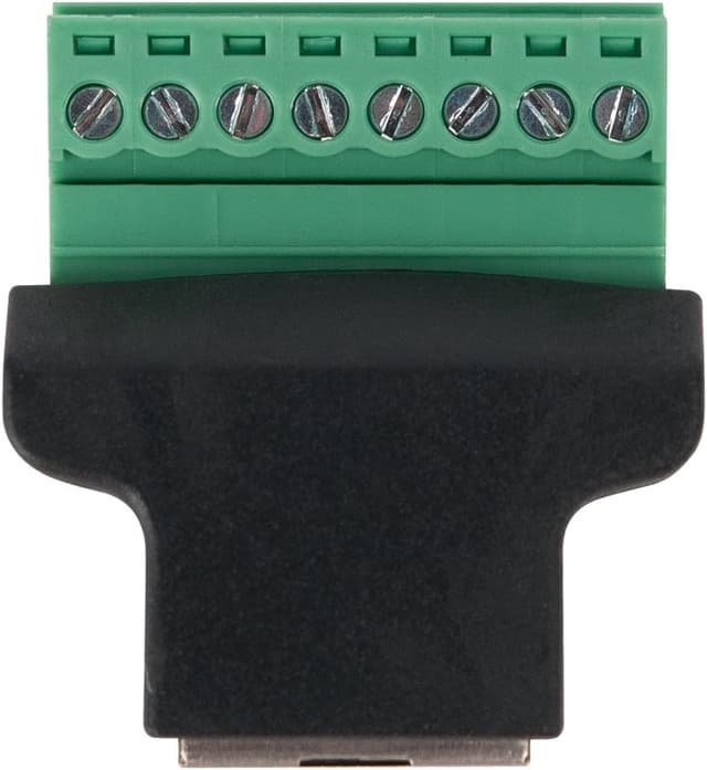 Detalle 2 de COVVY RJ45 Female to 8 Pin Screw Terminal Block Ethernet Extender Adapter (Cat5e/Cat6/Cat7) – In-line Coupler