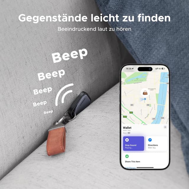 Thumbnail 5 de UGREEN FineTrack 4er Pack Bluetooth-Tracker für Schlüssel