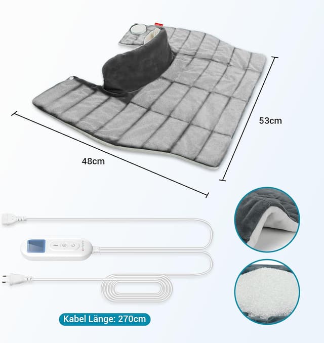 Thumbnail 6 de Comfytemp Gewichtetes Heizkissen Nacken 1 kg ♨