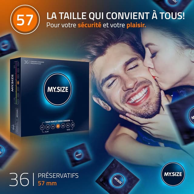 Thumbnail 1 de MY.SIZE Classic taille 4 57 mm 36 pièces