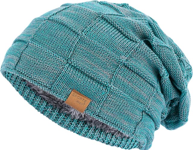 Thumbnail 2 de Vgogfly Slouchy Beanie Lined Knit Warm Hat