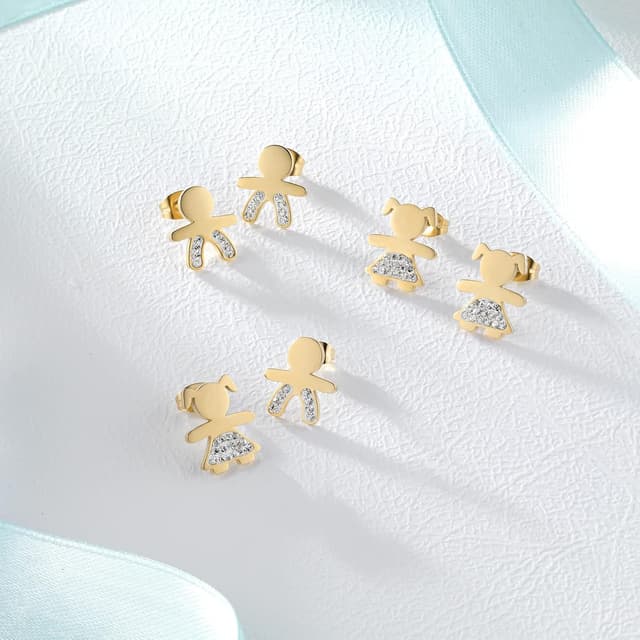 Thumbnail 3 de inSCINTILLE Boucles d'oreilles Bébé 1,5 cm