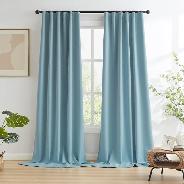 Thumbnail 1 de KEQIAOSUOCAI 108-inch blackout curtains 2 panels 🪟