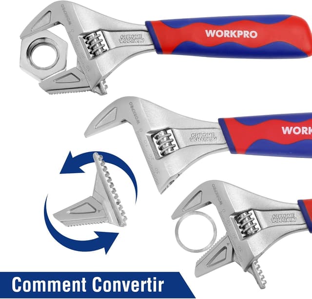 Thumbnail 2 de WORKPRO Clé à Molette 200mm 42 mm 📐