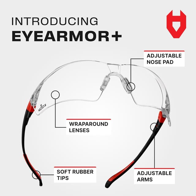 Detalle 2 de NoCry Safety Glasses Clear Anti‑Fog