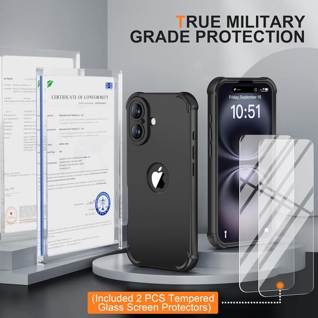 Detalle 1 de iPhone 16 case 6.1 inch, 2 pack